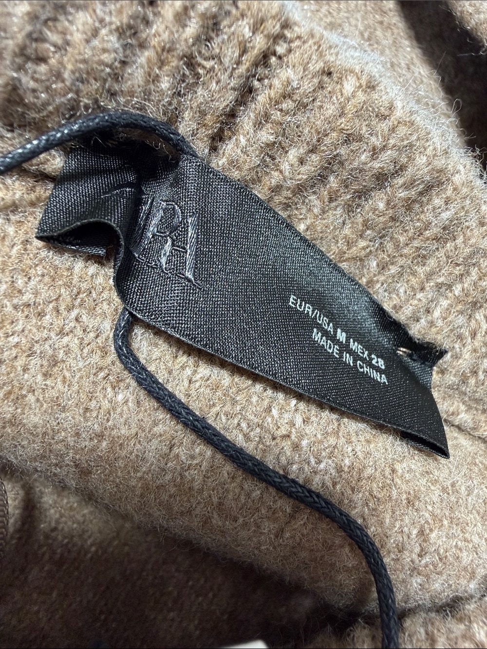 Zara Knit Scarf Jumper Sweater With Scarf Detail - M - Picture 9 of 12
